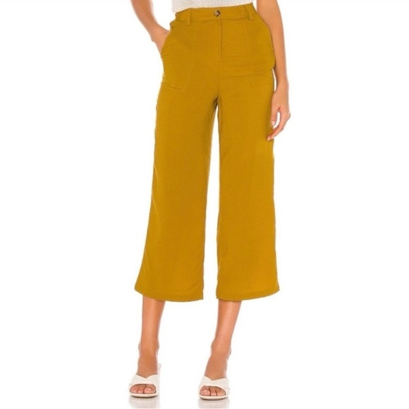NWOT REVOLVE TULAROSA Nellie Pant Mustard S - Picture 3 of 10